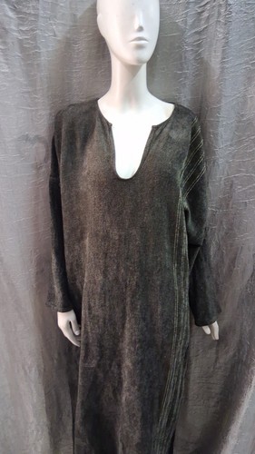 Damen kleid chenille mit schal - kleid,