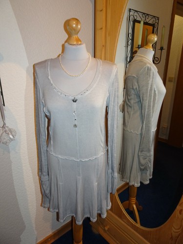 Bottega tunika kleid hellgrau - bottega,