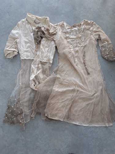 Bottega kleid beige - 2, teile