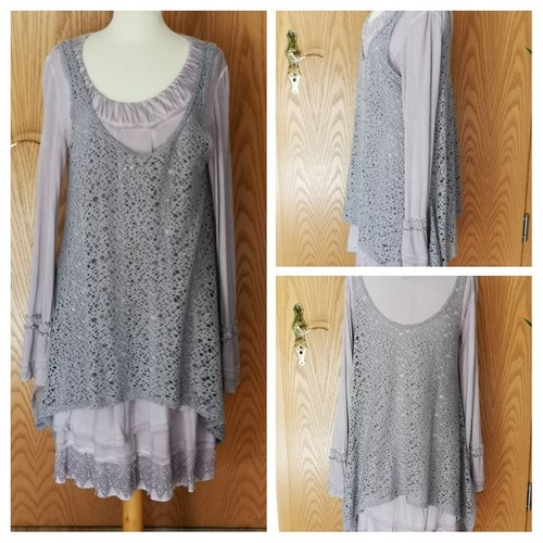 Kleid lagenlook altrosa - kleid,